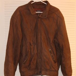 Adventure Bound Brown Leather Jacket w/ Thinsulate